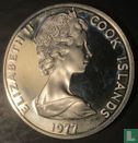 Îles Cook 25 dollars 1977 "25th anniversary Accession of Queen Elizabeth II" - Image 1
