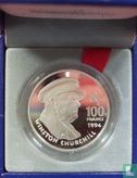Frankreich 100 Franc 1994 (PP) "Winston Churchill" - Bild 3