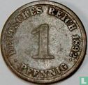 Duitse Rijk 1 pfennig 1892 (J) - Afbeelding 1