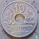 France 10 centimes 1943 (21 mm - 2.5 g) - Image 1