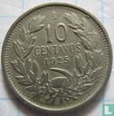 Chili 10 centavos 1925 - Afbeelding 1