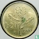 Italië 20 lire 1970 - Afbeelding 1