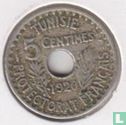 Tunesië 5 centimes 1920 (AH1339 - 19 mm) - Afbeelding 1