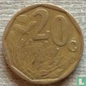 South Africa 20 cents 2000 (old coat of arms) - Image 2