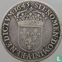 France ¼ écu 1645 (A - point) - Image 1