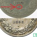 Belgique 1 franc 1838 (grande étoile) - Image 3