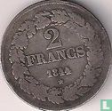 België 2 francs 1844 - Afbeelding 1