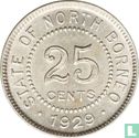 Bornéo du Nord britannique 25 cents 1929 - Image 1