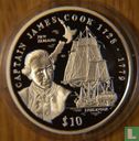 Liberia 10 dollars 1999 (PROOF) "Captain James Cook" - Image 2