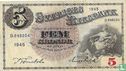 Suède 5 Kronor 1945 - Image 1