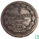 Sweden 2/3 skilling banco 1851 - Afbeelding 1