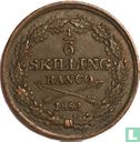 Zweden 1/6 Skilling Banco 1852 - Afbeelding 1
