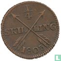 Suède ¼ skilling 1803 - Image 1