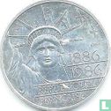 France 100 francs 1986 (essai) "Centenary Statue of Liberty 1886 - 1986" - Image 2