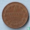 Zweden 1/6 skilling banco 1850 - Afbeelding 1