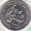 Monaco 5 francs 1971 (trial - silver) - Image 1
