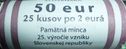 Slowakije 2 euro 2018 (rol) "25 years of the Slovak Republic" - Afbeelding 2