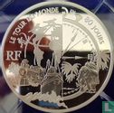 France 20 euro 2005 (PROOF) "100th anniversary Death of Jules Verne - around the World in 80 days" - Image 2