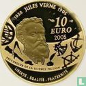France 10 euro 2005 (PROOF) "100th anniversary Death of Jules Verne - around the World in 80 days" - Image 1