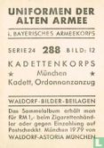 Kadettenkorps * München * Kadett, Ordonnanzanzug - Image 2