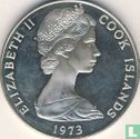 Cookeilanden 7½ dollars 1973 (PROOF) "Bicentenary Cook's discovery of Hervey Islands" - Afbeelding 1