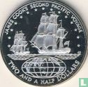 Cook Islands 2½ dollars 1973 (PROOF) "200th anniversary James Cook's second Pacific voyage" - Image 2