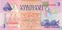 Cook Islands 3 Dollars ND (1992) - Image 2