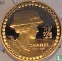 Frankrijk 5 euro 2008 (PROOF - goud) "125th anniversary of the birth of Gabrielle 'Coco' Chanel" - Afbeelding 1