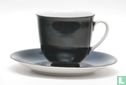 Koffiekop en schotel - Wilma - Zwart wit - Mosa Select - Image 1