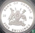 Uganda 2000 shillings 1996 (PROOF) "World Championship Football 1998" - Image 1