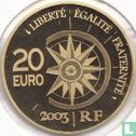 Frankrijk 20 euro 2003 (PROOF) "The Normandie" - Afbeelding 1