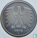 Allemagne 5 mark 1978 (F) - Image 1