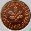 Duitsland 1 pfennig 1978 (J) - Afbeelding 1