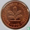 Duitsland 1 pfennig 1978 (F) - Afbeelding 1