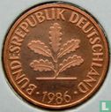 Allemagne 2 pfennig 1986 (G) - Image 1