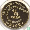 France ¼ euro 2002 (PROOF - gold) "Children's design" - Image 1