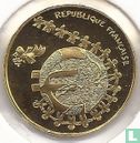 France ¼ euro 2002 (PROOF - gold) "Children's design" - Image 2