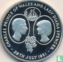 St. Helena 25 pence 1981 (PROOF) "Royal Wedding of Prince Charles and Lady Diana" - Image 1