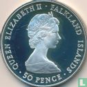 Falklandinseln 50 Pence 1981 (PP) "Royal Wedding of Prince Charles and Lady Diana" - Bild 2