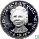 Isle of Man 1 crown 1980 (PROOF - silver) "80th birthday of Queen Mother" - Image 2