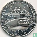 Gibraltar 1 crown 1993 "1994 Winter Olympics in Lillehammer - bobsledding" - Image 2