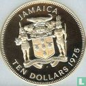 Jamaica 10 dollars 1975 (PROOF) "Christopher Columbus - Discovery of Jamaica" - Image 1
