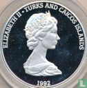 Turks- en Caicoseilanden 20 crowns 1992 (PROOF) "500th anniversary of Columbus' discovery of the New World - Columbus' crew sights land" - Afbeelding 1