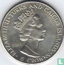 Turks- en Caicoseilanden 5 crowns 1994 "50th anniversary Normandy Landing - Eisenhower" - Afbeelding 1
