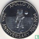 Turks- und Caicosinseln 5 Crown 1993 "25th anniversary Apollo 11 - Astronaut walking on the moon" - Bild 2