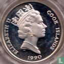 Cook Islands 10 dollars 1990 (PROOF) "500 years of America - Amerigo Vespucci" - Image 1