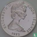 Îles Cook 2 dollars 1973 "20th anniversary of the Coronation of Elizabeth II" - Image 1