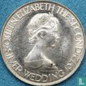 Jersey 50 pence 1972 "25th Wedding anniversary of Queen Elizabeth II and Prince Philip" - Afbeelding 1