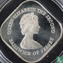 Jersey 1 pound 1981 (PROOF - zilver) "200th anniversary Battle of Jersey" - Afbeelding 2