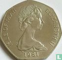 Man 50 pence 1981 - Afbeelding 1